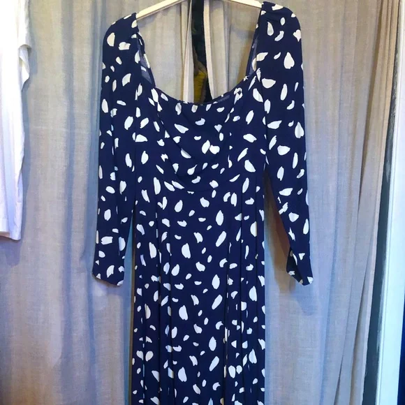 NWOT Reformation Sigmund Dress in Sold Out Splatter Print - Picture 7 of 14